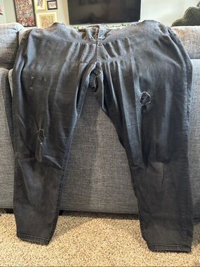 Buffalo David Bitton Black Distressed Jeans
